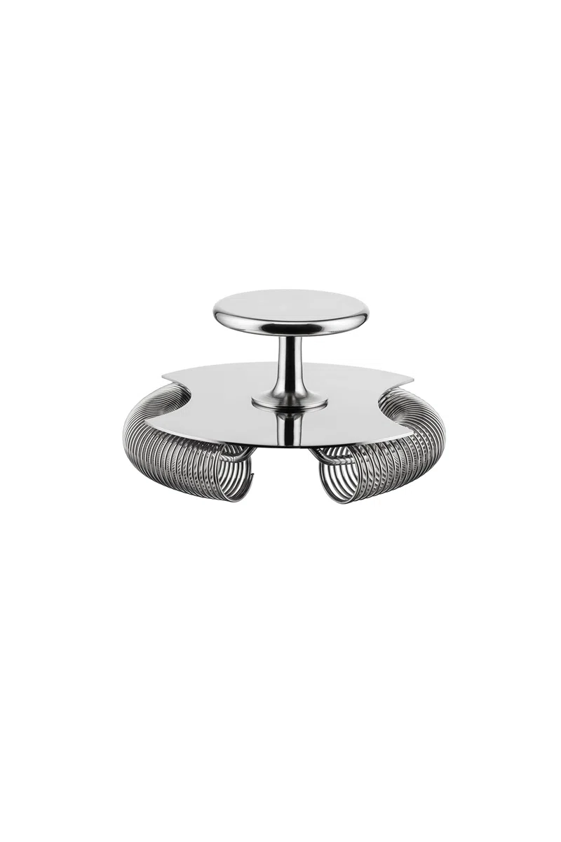 Alessi The Tending Box GIA27 Doppio Passino da Bar per Cocktail di Design, in Acciaio Inossidabile 18/10, Lavabile in Lavastoviglie