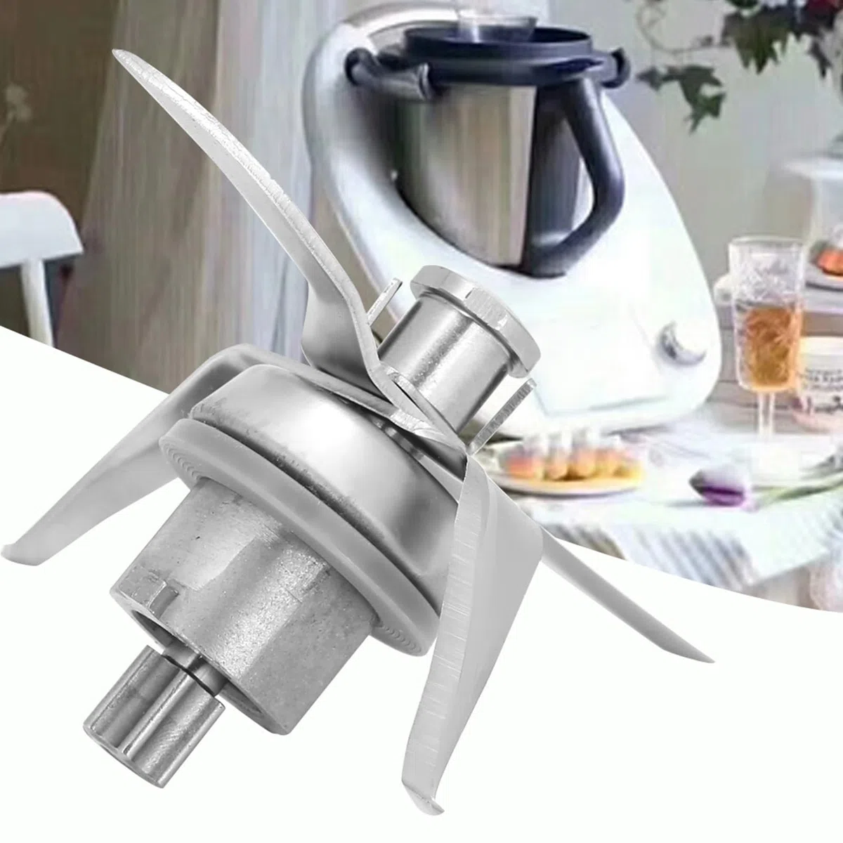 Lama Frullatore, Lama di Ricambio, Alluminio Facile da Installare per TM21 per la Casa