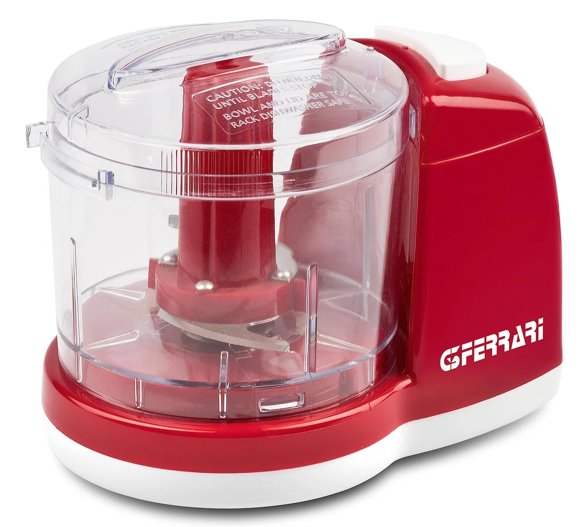 G3 Ferrari G20155 Tritatutto Realmix 2, 150 W, Capacità 350 ml, Funzione Pulse, Lame INOX, Doppia sicurezza, Bianco/Rosso