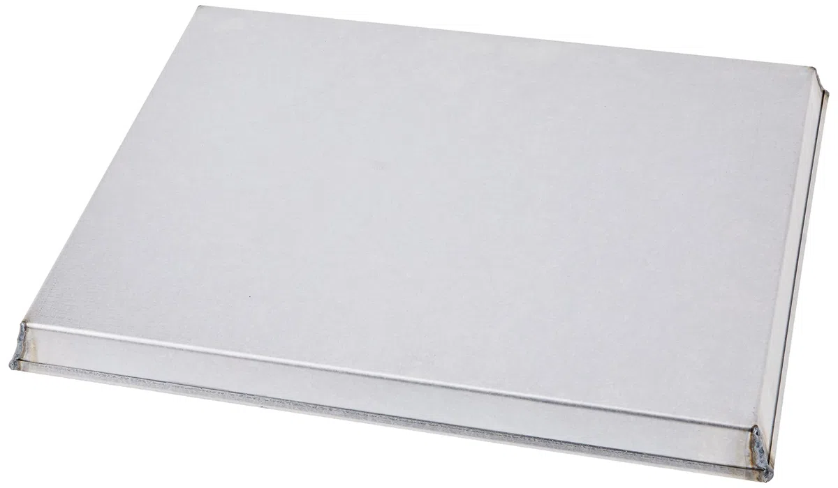 Paderno Teglia Rettangolare per Torte, Biscotti, Pizze e Focacce in Alluminato, Cottura Rapida e Uniforme, Altezza 3 cm, Dimensioni 40x30 cm