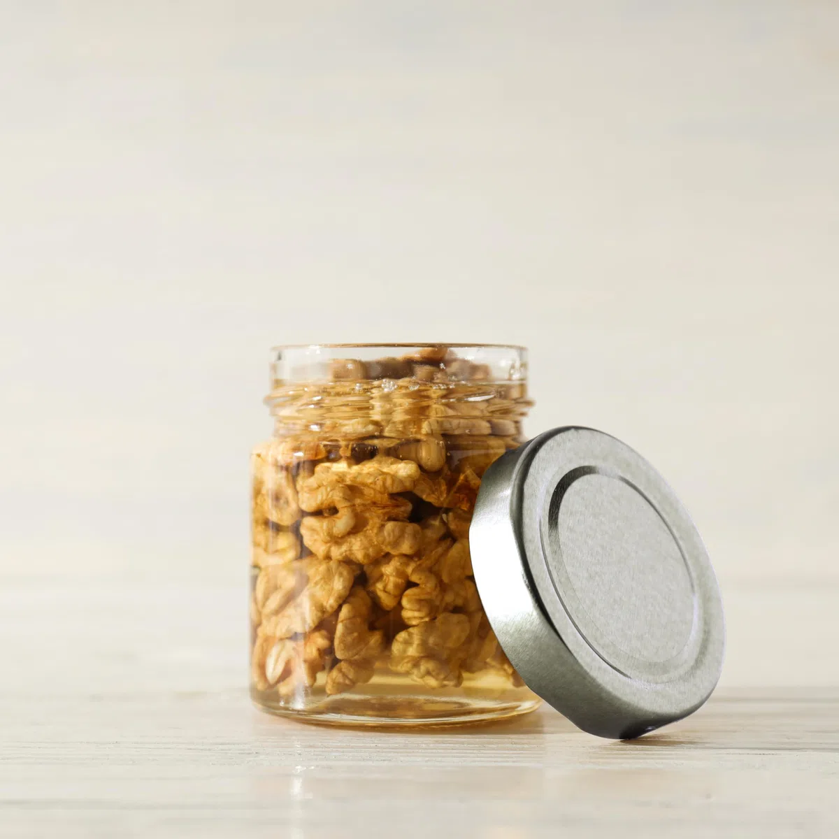 Vasetto in Vetro da 212 ml Rotondo in Confezione da 20 pezzi (212ml - 20 Pezzi) Vuoto con Tappo Alto Argento per Conserve, Marmellate, Miele, Salse, Arredo e Oggettistica, Regalo