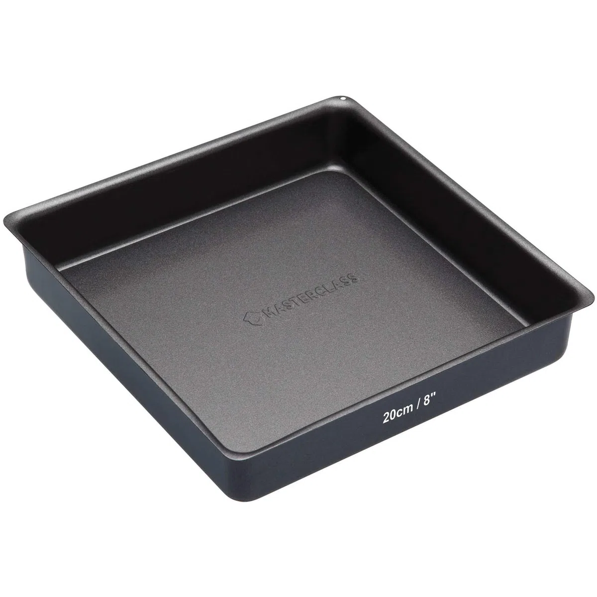 MasterClass Tortiera / Teglia da Forno Antiaderente con Base Removibile Quadrata, 20 cm (8")