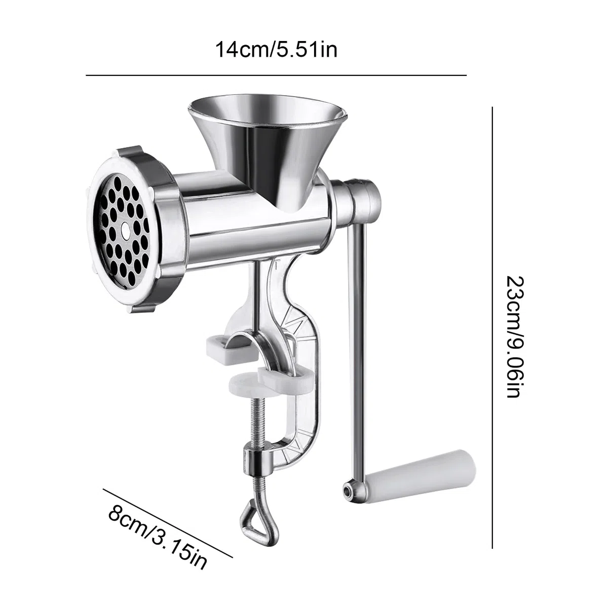 Tritacarne Manuale - Alimenti Robustissimo Manuale | Tritacarne A Manovella Per Casa | Carne Manzo Pepe Funghi Pollo Cucina Dormitorio Appartamento