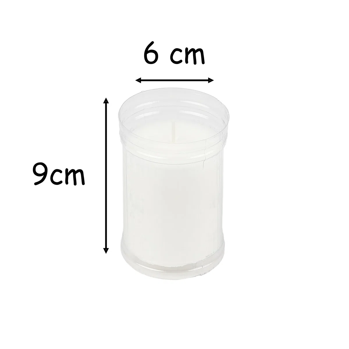 Candele Votive Bianco per Rituali 9x6cm, Ceri Votive Lunga Durata 36 ore