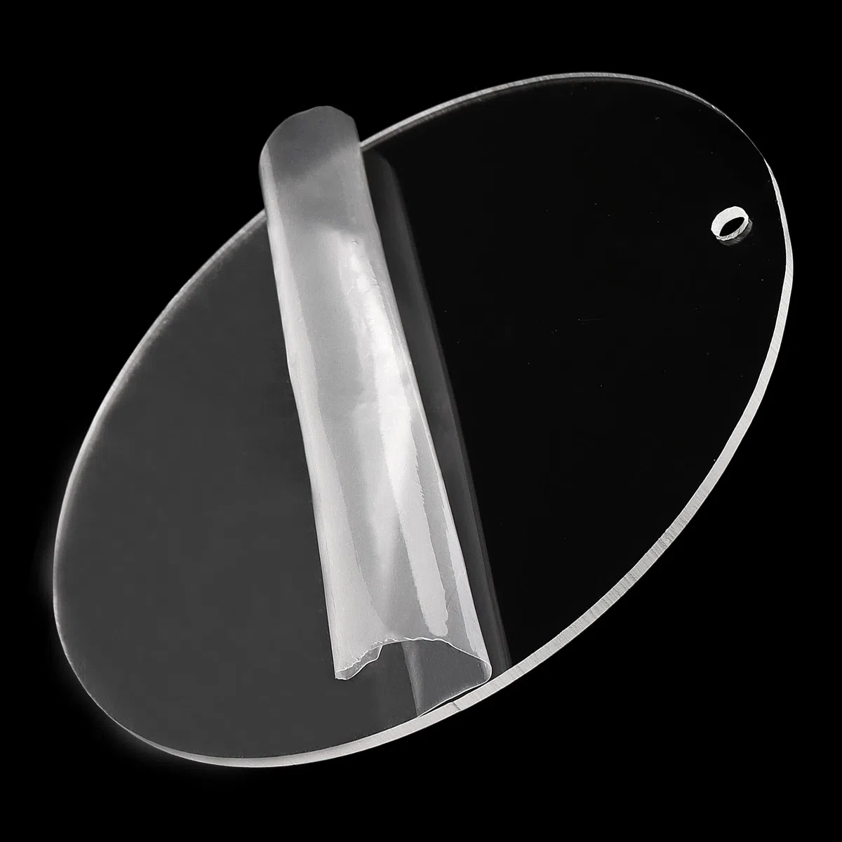 NGOSUET 50 dischi acrilici rotondi da 10 cm, con foro, in Acrilico rotondo, pannello acrilico trasparente, disco rotondo in acrilico per cornici, pittura fai da te