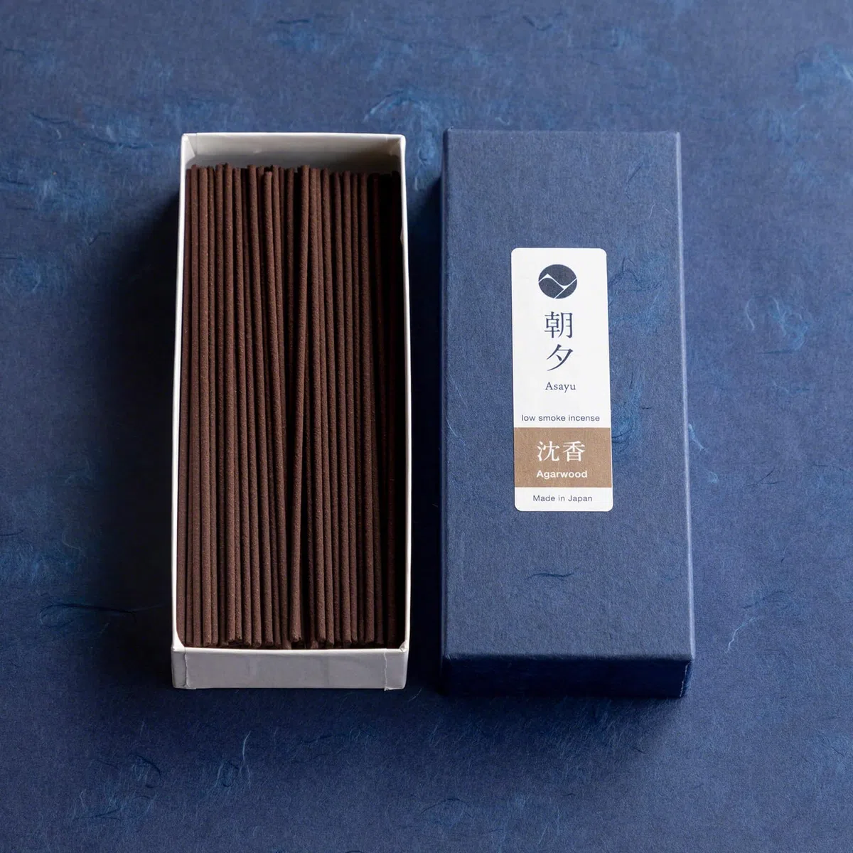Asayu Bastoncini di Incenso Giapponesi a Basso Fumo Profumo di Legno di Agar, Qualità Fatti in Giappone - Oud (Agarwood 40g)
