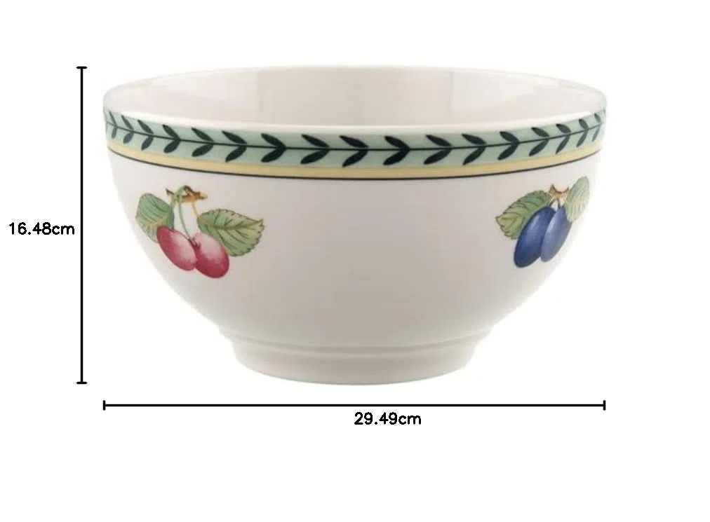 Villeroy & Boch French Garden Fleurence Ciotola, Porcellana Premium, Bianco/Multicolore