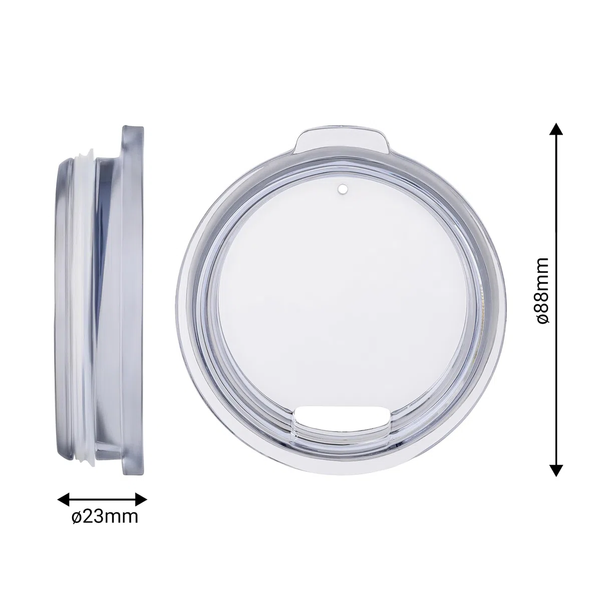 VINSUN Tazza Termica con Manico 350ml - Acciaio Inox, Coperchio Trasparente con Apertura per Bere, Senza BPA - Tazza da Viaggio Caffè per Ufficio, Scuola, Campeggio, Auto