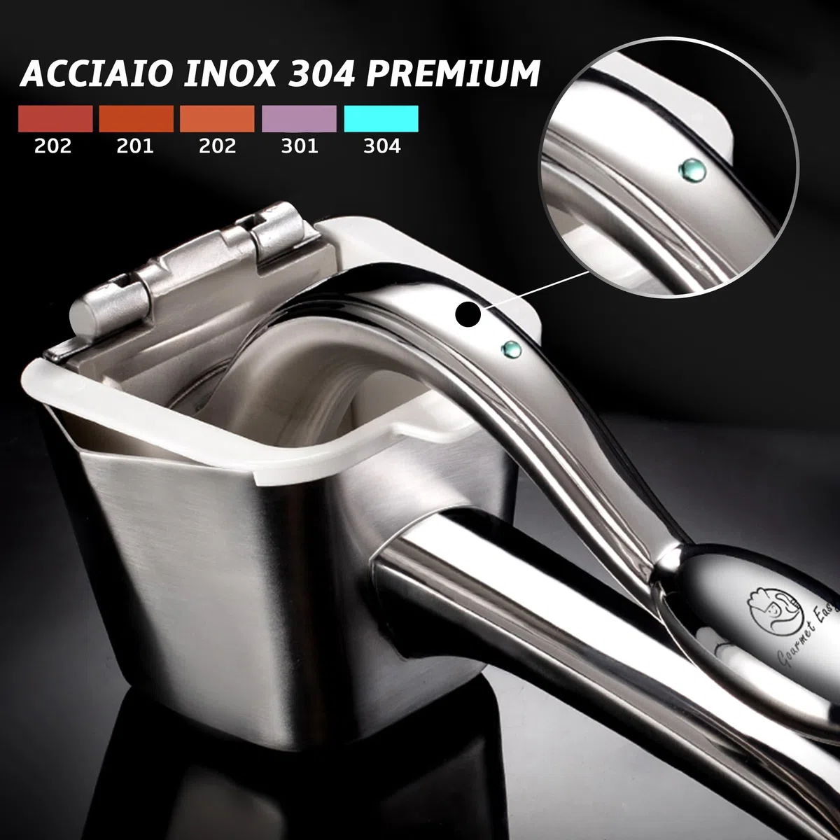 Spremiagrumi manuale in Acciaio Inox di qualità Premium | Professionale Spremi lime per frutti grandi | Con impugnatura ergonomica | Spremi limone on 5 anni di garanzia