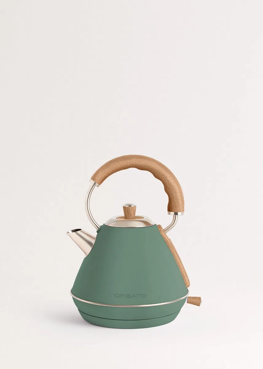 CREATE Pacco TOAST RETRO + CATENA RETRO M/Tostapane Green Sage con bollitore verde
