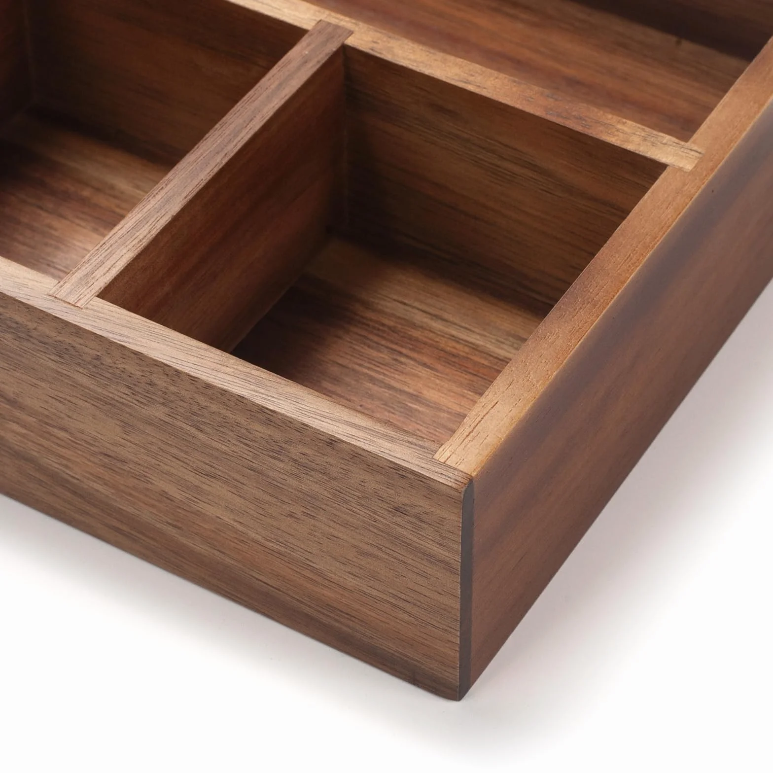 XIMISISE Porta bustine di tè, organizer per bustine di tè in legno di acacia, cestino per caramelle, organizer per pacchetti di zucchero, organizer per condimenti per caffetterie