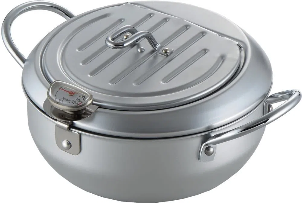Termometro Aji-raku-tei II con una coperta friggitrice 20 centimetri SJ1024 (Giappone import / Il pacchetto e il manuale sono in giapponese)