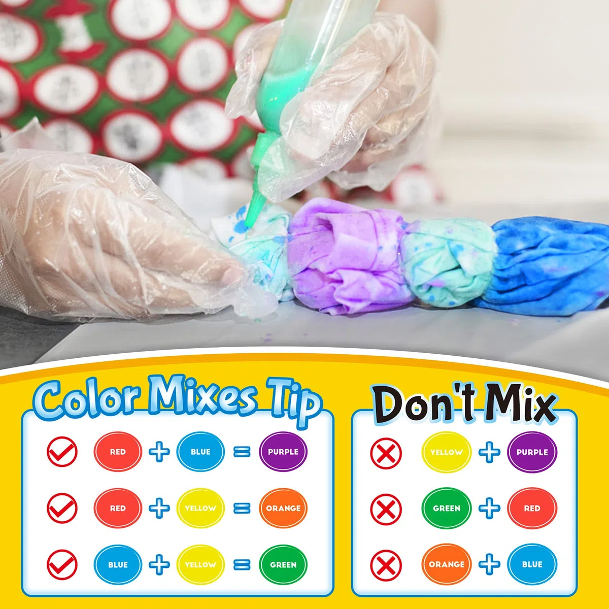 Tie Dye Kit, 20 Colori Set di Vernici per Tessuti con T-Shirt, Arte Creativa e Attività Artigianale Tie Dye Set per bambini e Adulti