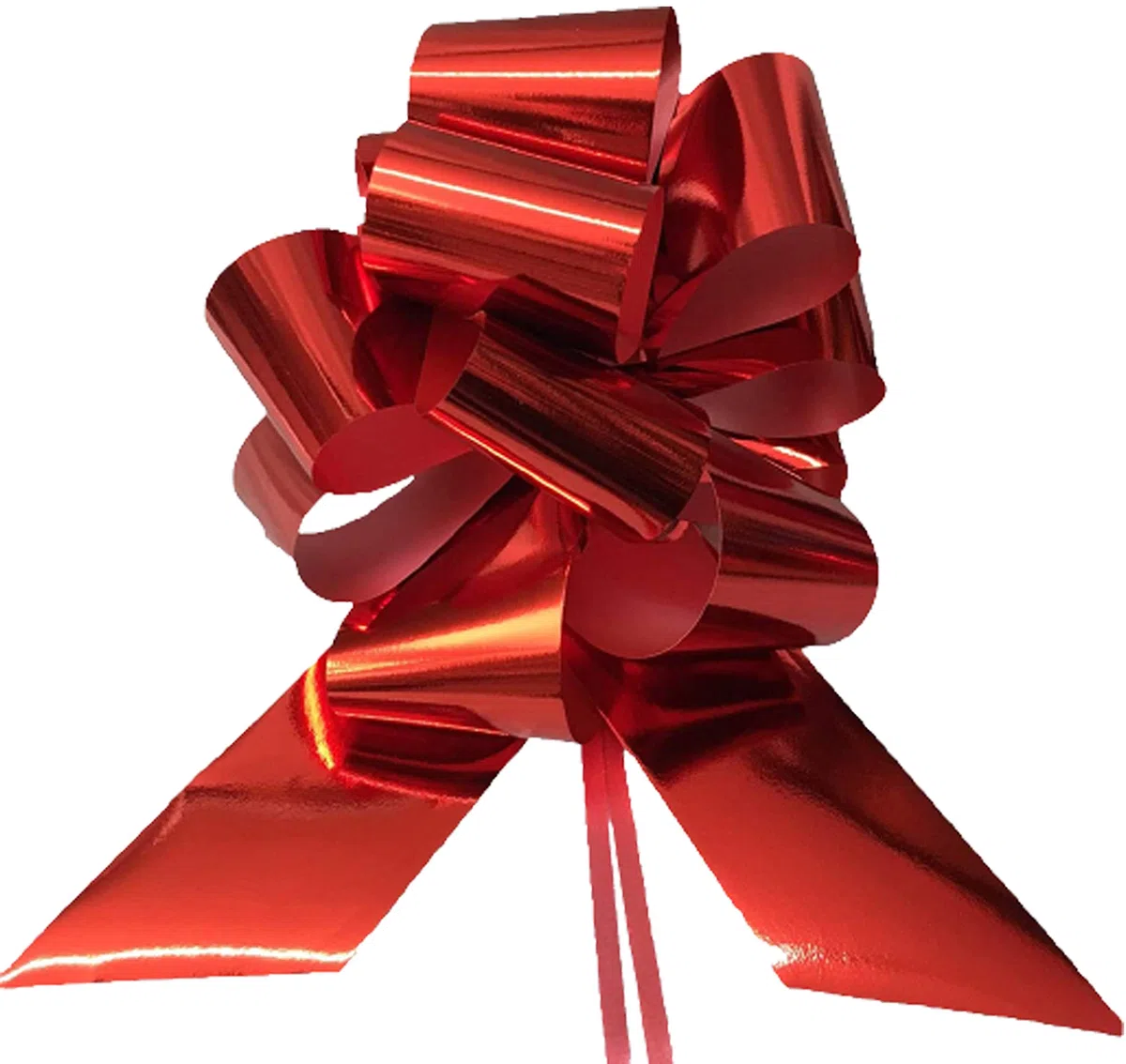 Nastri Fiocco Rapido Lucido Reflex Macchina Auto Sposi Matrimonio Coccarda Strip Cerimonia San Valentino-50 Pz 50 Mm Laurea Natale, Rosso, Confezioni