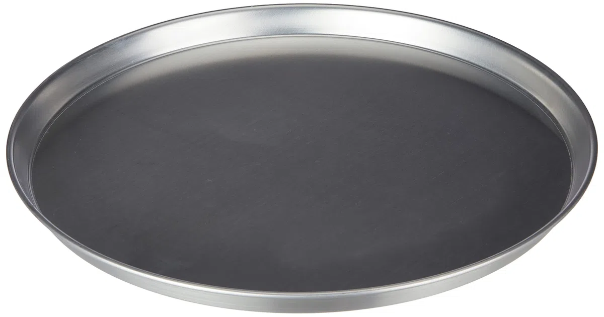 Pentole Agnelli Linea Pasticceria e Pizza Tortiera Conica in Alluminio con Orlo (H 3 cm), Argento, 45 cm