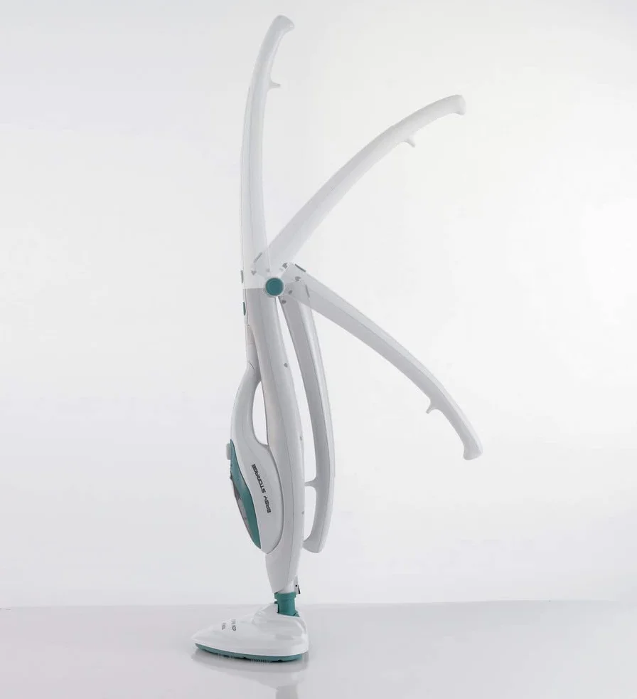 Ariete 4169 Steam Mop Scopa Lavapavimenti a Vapore con Manico Pieghevole, 1500W, Bianco e Azzurro