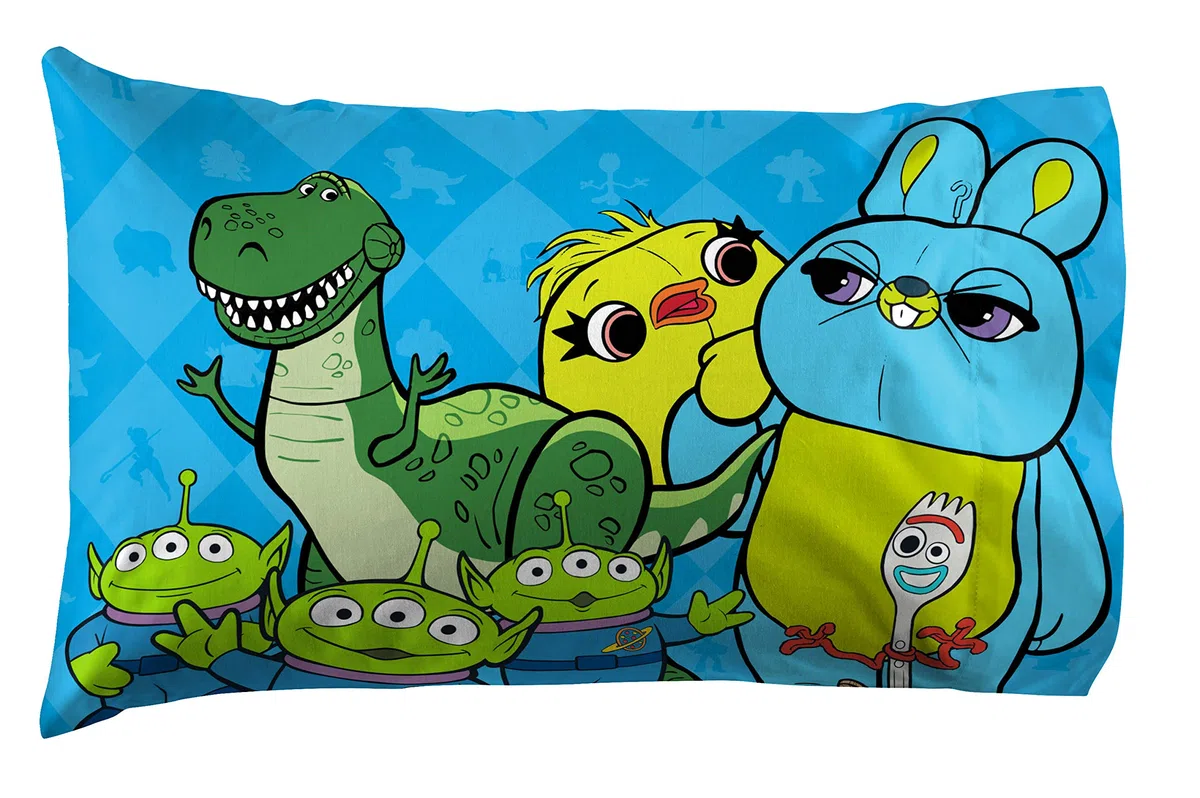 Disney Toy Story Buzz & Woody - Set di 4 lenzuola super morbide e accoglienti per bambini – lenzuola in microfibra resistente allo scolorimento (prodotto ufficiale Disney)