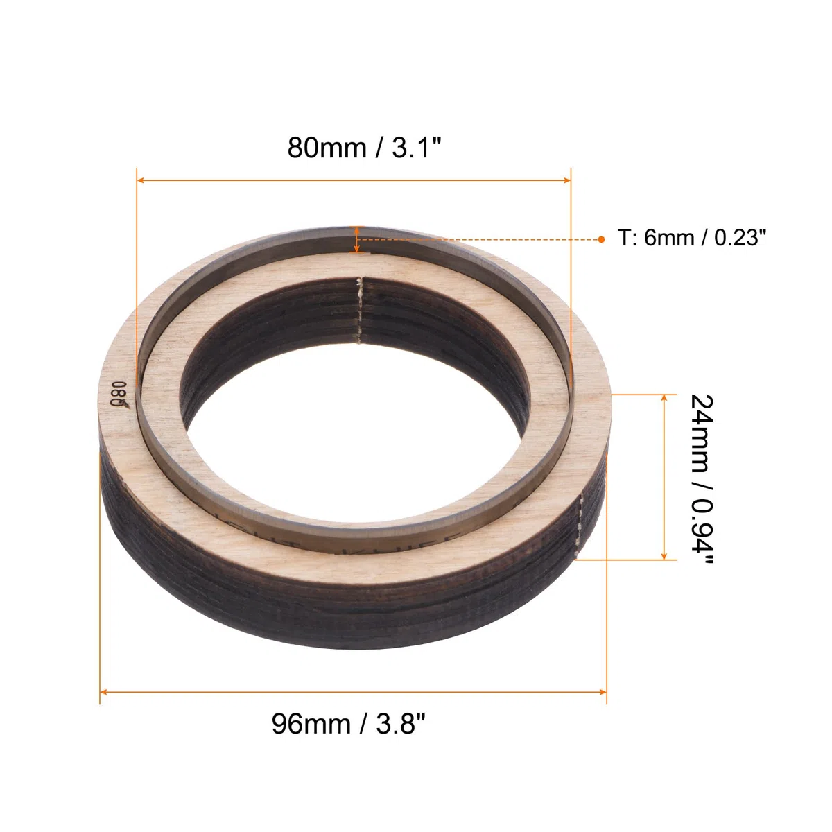 QUARKZMAN Taglio Pelle Fustellatrice 3.1" Dia Fustella Metallo Pelle Taglio Circolare Acciaio Inossidabile Stampi Legno Utensile Punzonatura per Creazioni Artigianali Pelle