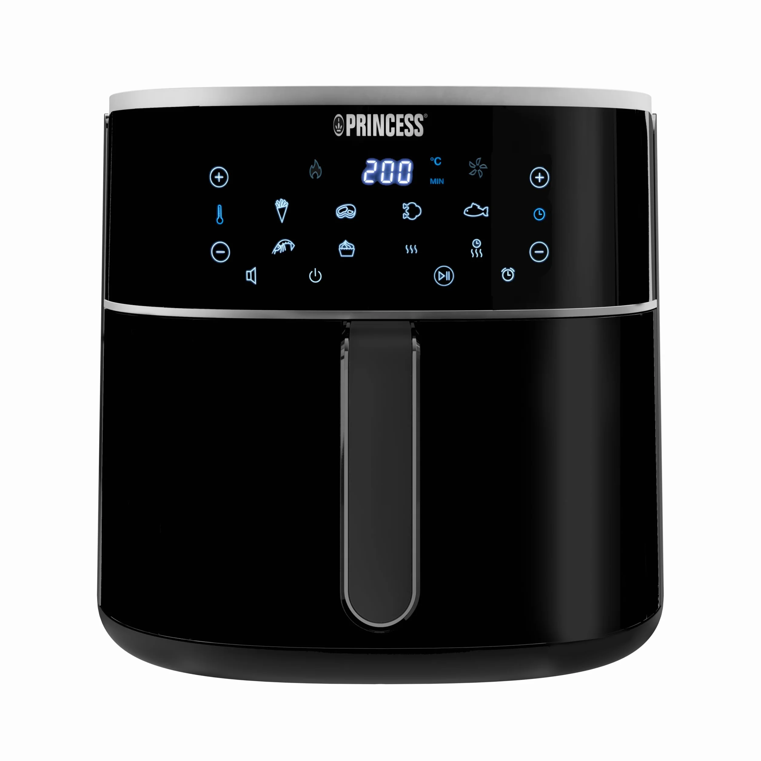 Princess Friggitrice ad Aria Digitale - Capacità del Contenitore Variabile - Massimo di 8 L - 6 Programmi Preimpostati - Meno Olio - Display Digitale - 182254