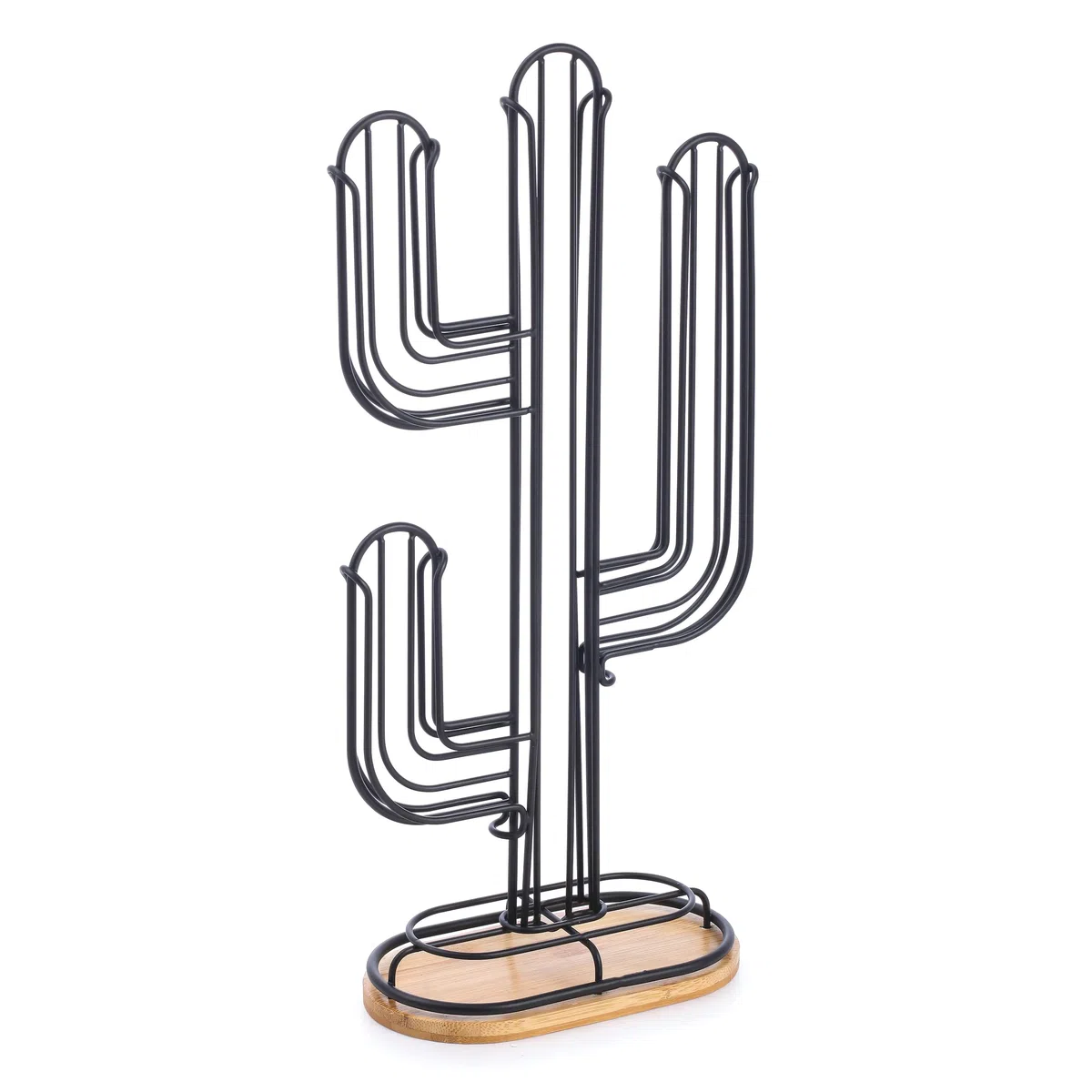 MSV Dispenser per cialde Cactus Design Industriale Legno e Acciaio Elie Nero Opaco