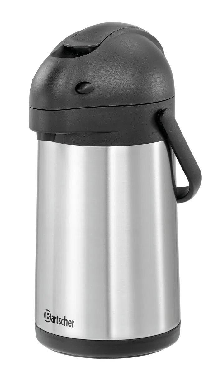BARTSCHER Caffettiera thermos professionale con pompa in acciaio inox 1.9 L acciaio inox 1.9 150x200x335mm