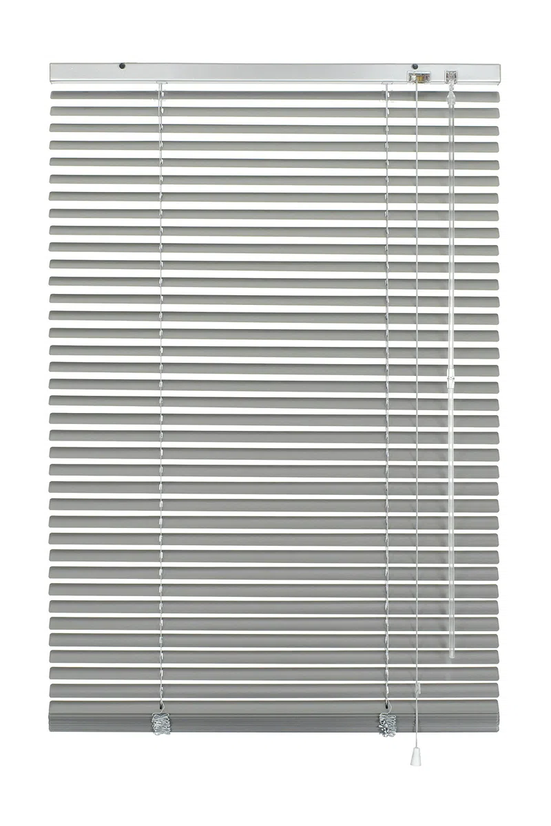 GARDINIA Veneziana in alluminio, Visibilità, Protezione dalla luce e ai raggi solari, Fissaggio al muro e al plafone, Kit di montaggio incluso, Argento, 80 x 175 cm (LxA)