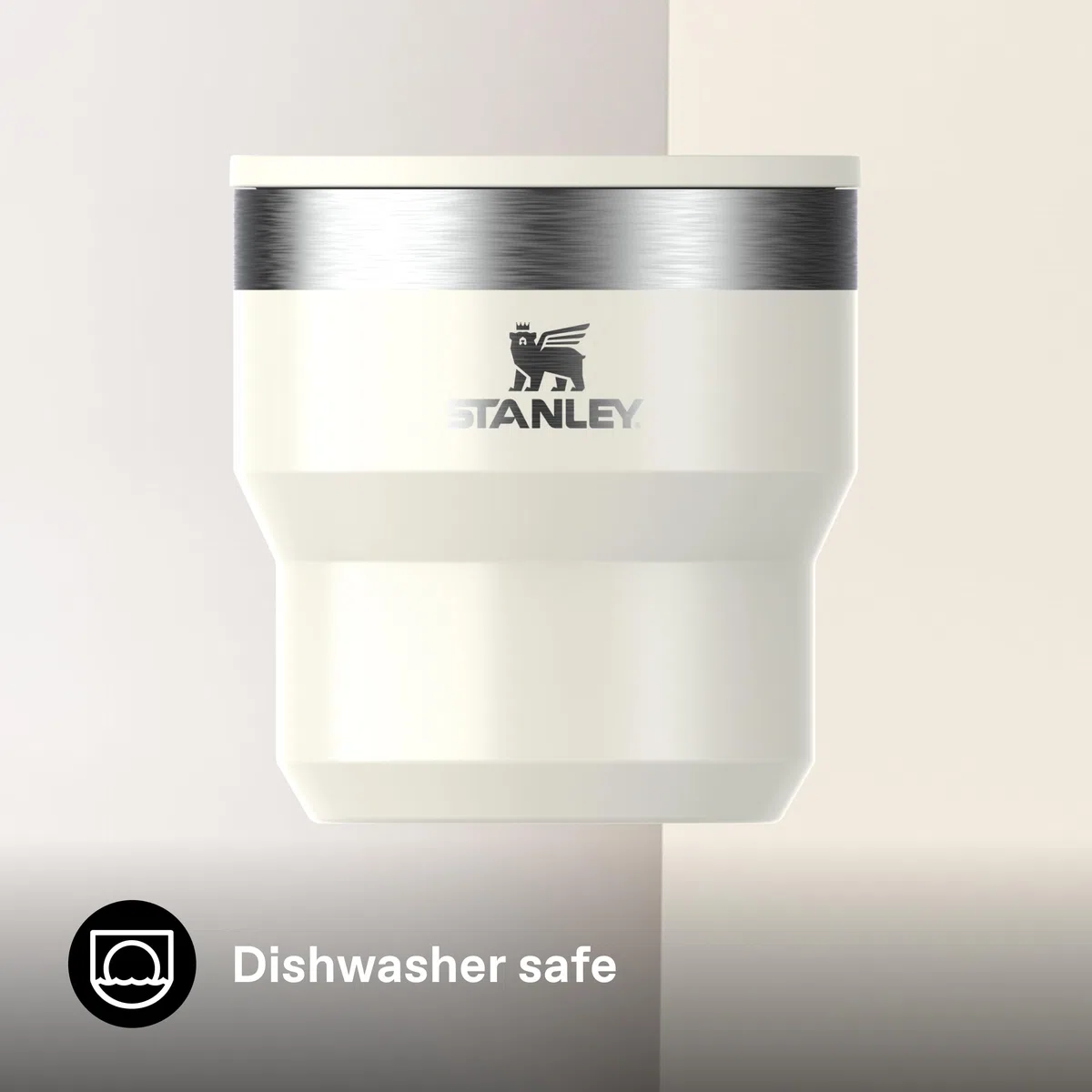 Stanley 1913 Stay-Hot tazza impilabile 0.29L - tazza da viaggio in acciaio inox - mantiene le bevande fredde per 2.5 ore - isolamento a doppia parete - lavabile in lavastoviglie - Cream