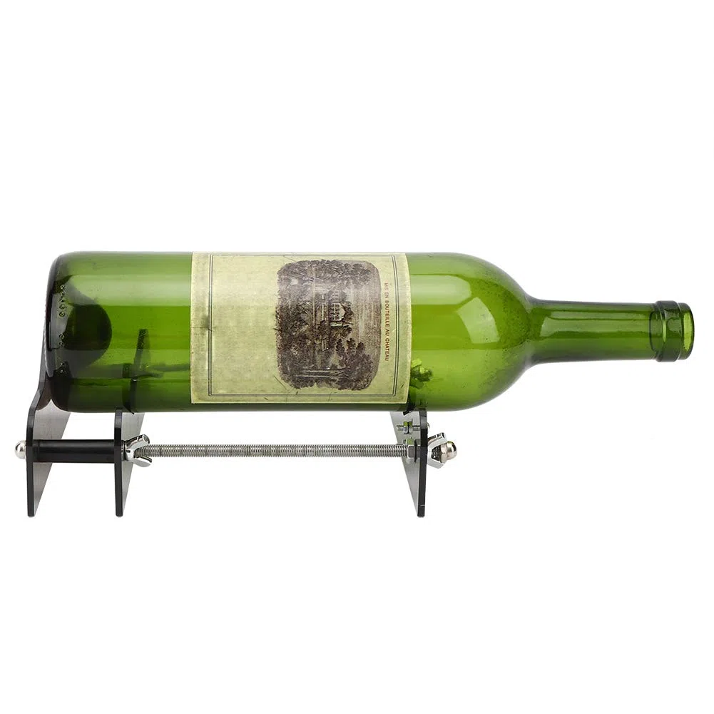 Taglierina per Bottiglie di Vetro, Kit di Utensili per Il Taglio di Bottiglie, Macchina Fai-da-Te per Tagliare Vino, Birra, Materiale PC Ad Alta Resistenza e Riciclaggio di Strumenti