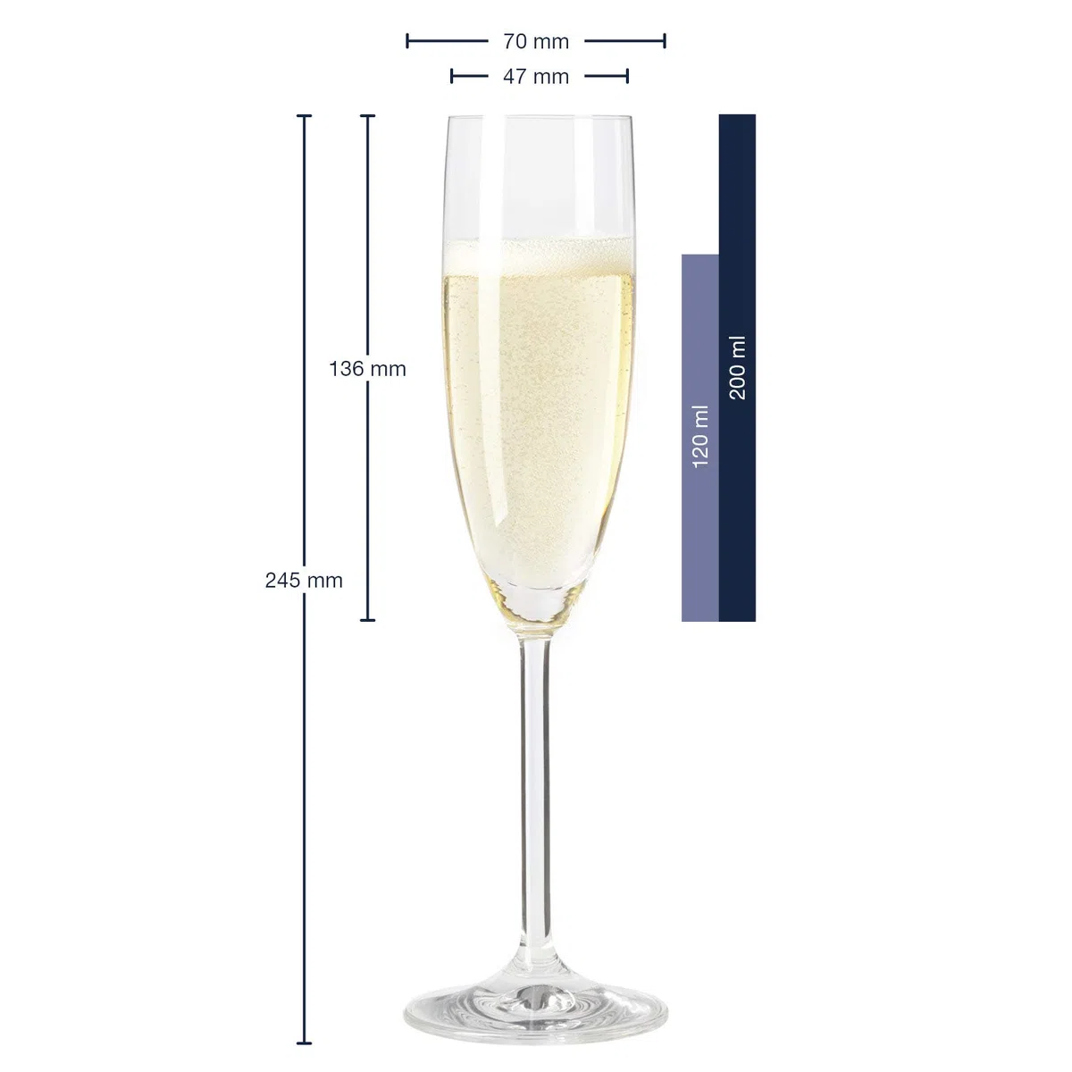 Leonardo Bicchieri da champagne con incisione - Nozze d'argento 25 anni - Personalizzabile con nome e data - Regalo per lei e lui per matrimonio, fidanzamento, anniversario - Colore: champagne