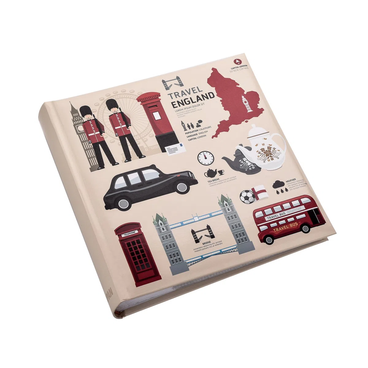 Arpan London Icons - Album da viaggio per 200 foto, 23 x 23 cm