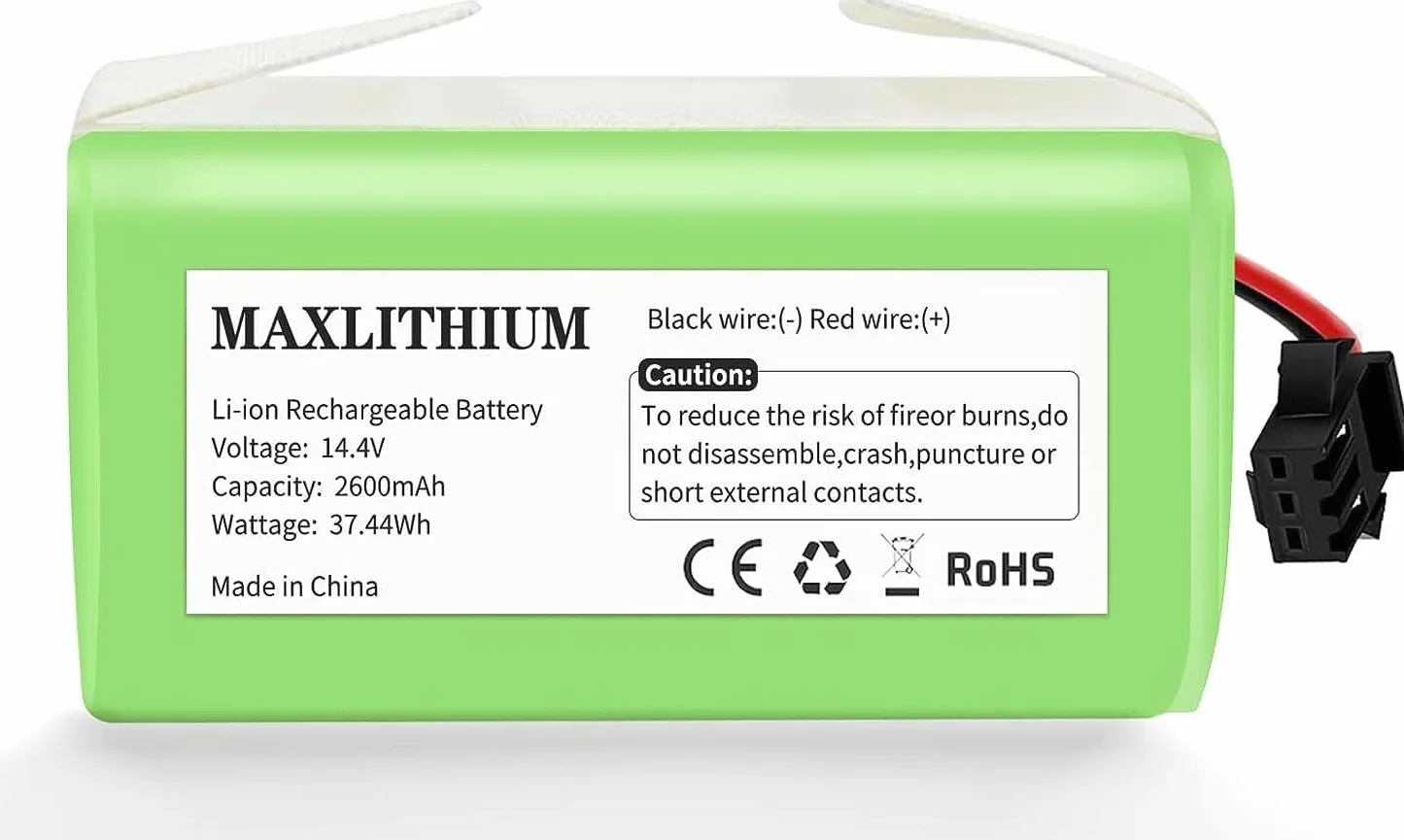 14.4V 2600mAh Li-ion Batteria di Ricambio per IKOHS Netbot S14 S15, Lefant T700, Proscenic 850T, Deebot N79S N79, Eufy RoboVac 11 11S 12 15C 15C Max 15T 30 30C 35C, Conga Excellence 990 950 1090