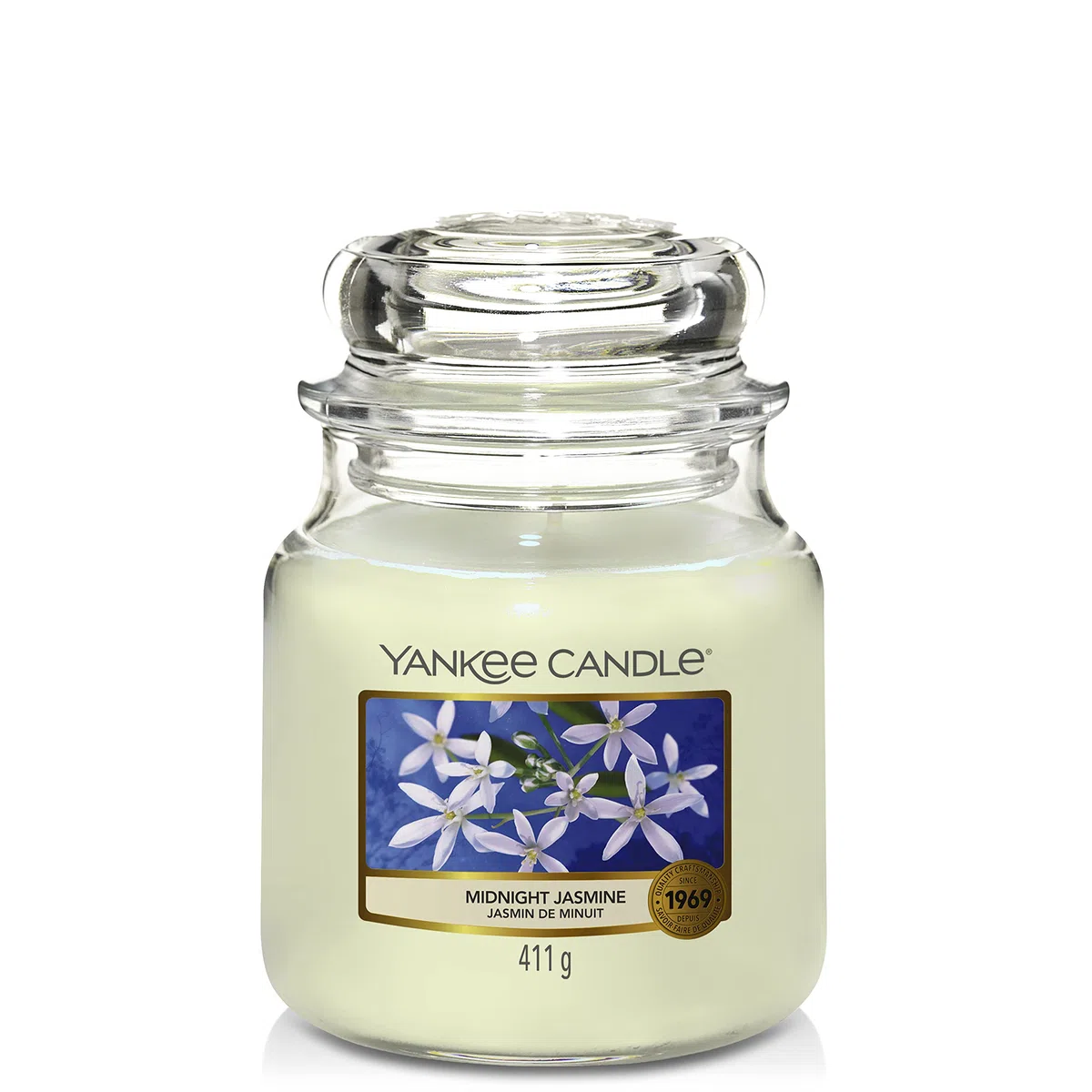 Yankee Candle Candela profumata in giara media | Gelsomino notturno | Durata Fino a 75 Ore