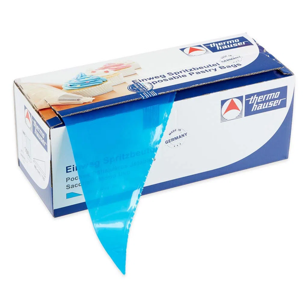 thermohauser Sacchetti monouso (plastica PE), massima Grip blu, 100 pezzi, 46,0 x 23,0 x 0,0075 cm