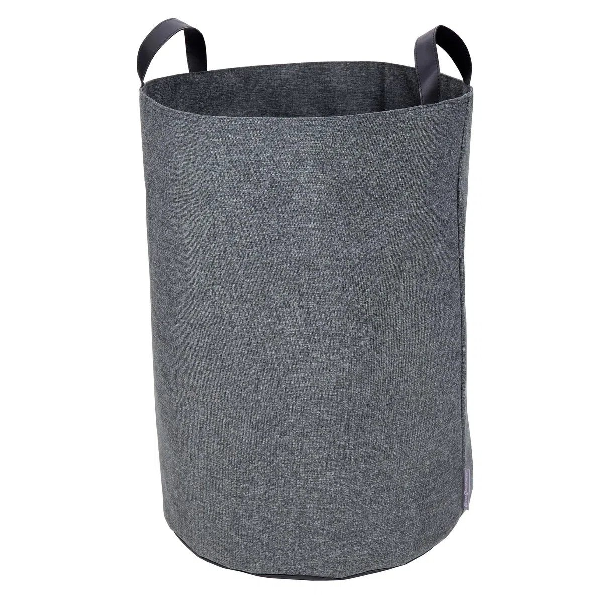 Bigso Soft Floor Storage Bin, Grey, polyester, 40 x 40 x 55 cm