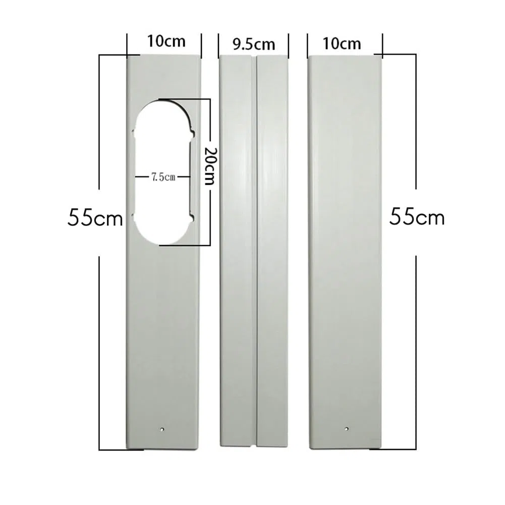 3PCS regolabile portatile finestra kit piastra per condizionatore d'aria pezzi di ricambio condizionatore d'aria fissaggio finestra - 55 cm