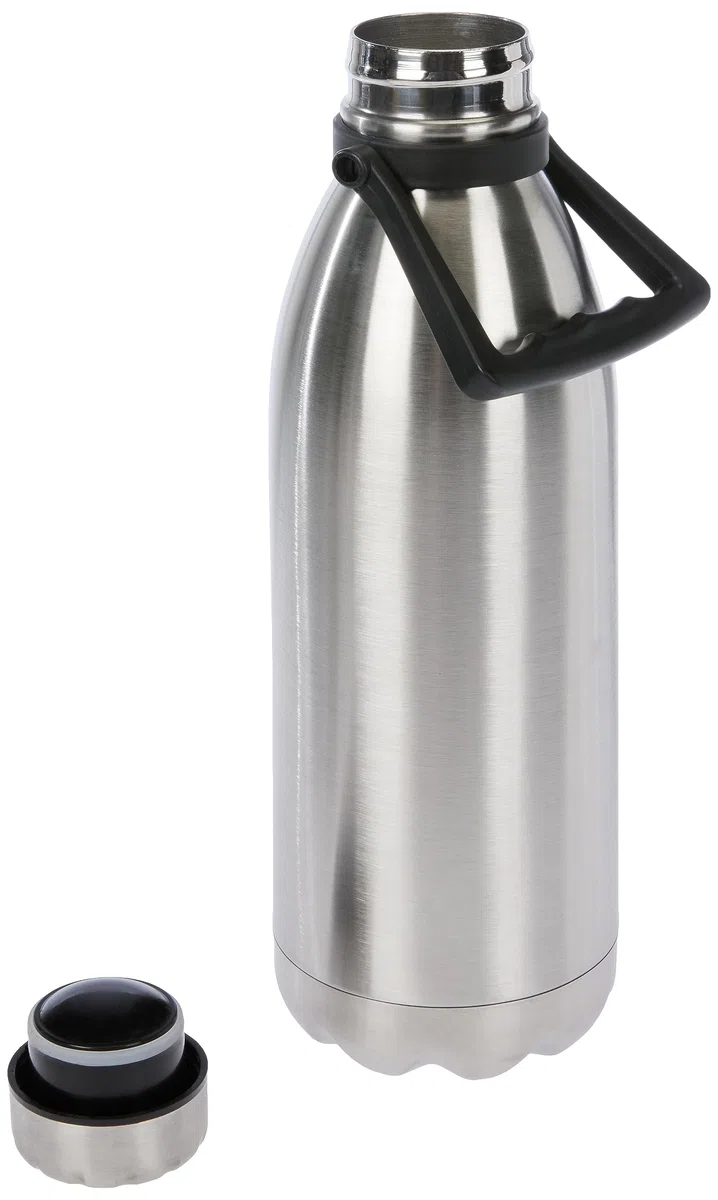 Nerthus FIH 593 593-Thermos a Doppia Parete per Freddo e Caldo. Design Inox di Acciaio Inossidabile Senza BPA. Tappo ermetico, Metallo, 1500 ml