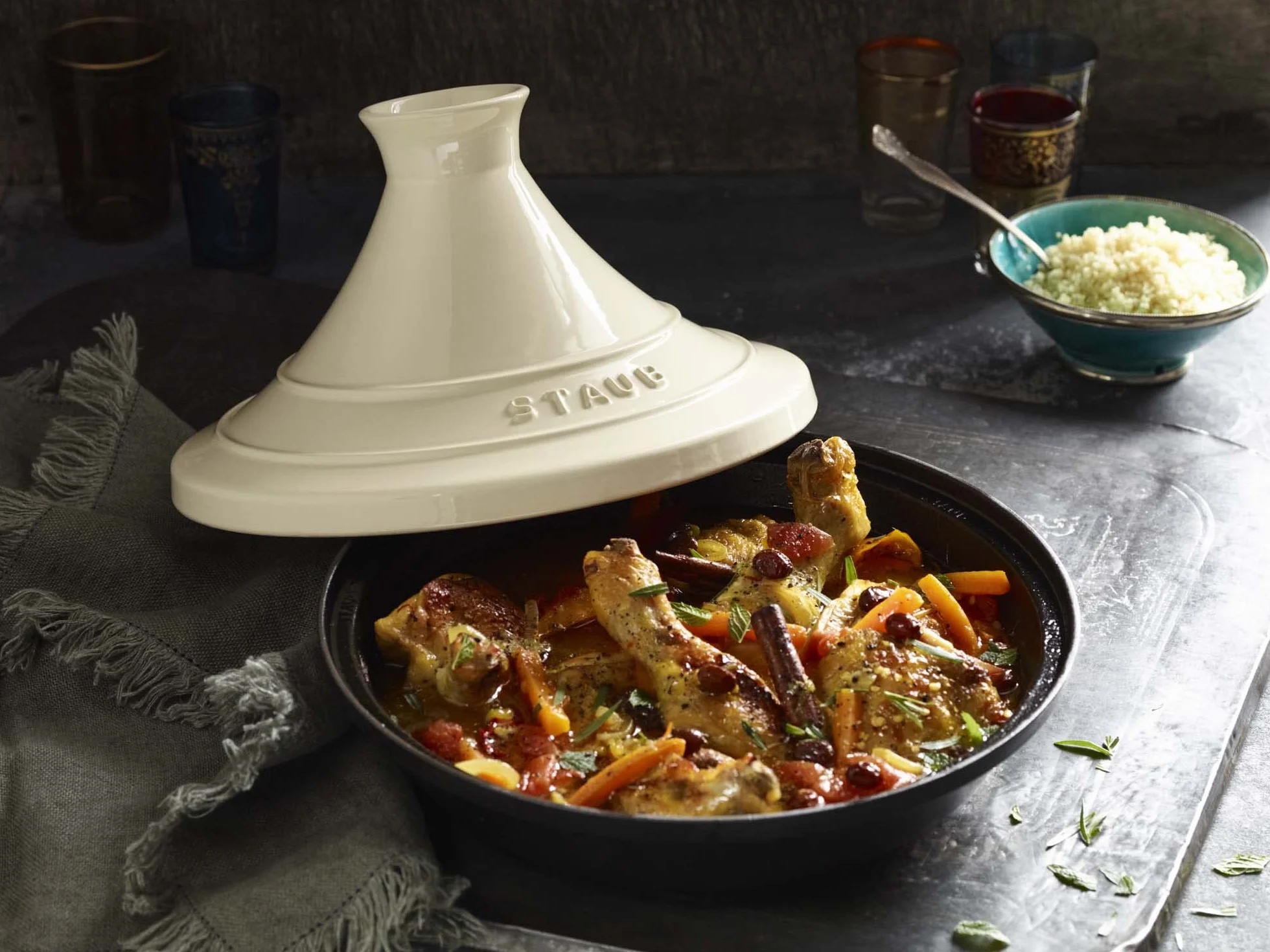 Staub Tajine Rotondo Ghisa Crema 1pezzo(i)