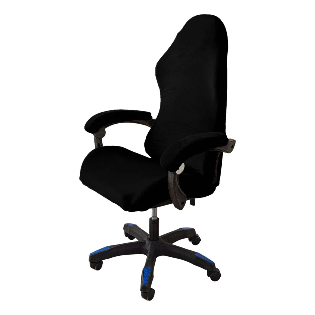 4 Pezzi Rivestimento per Sedia da Gioco,Elastico Ispessito,Copertura per Sedia da Gaming,Copri Sedia Gaming,Coprisedia da Gioco,con Cerniera,Adatto per sedie da Computer,sedie da Gioco (Nero)