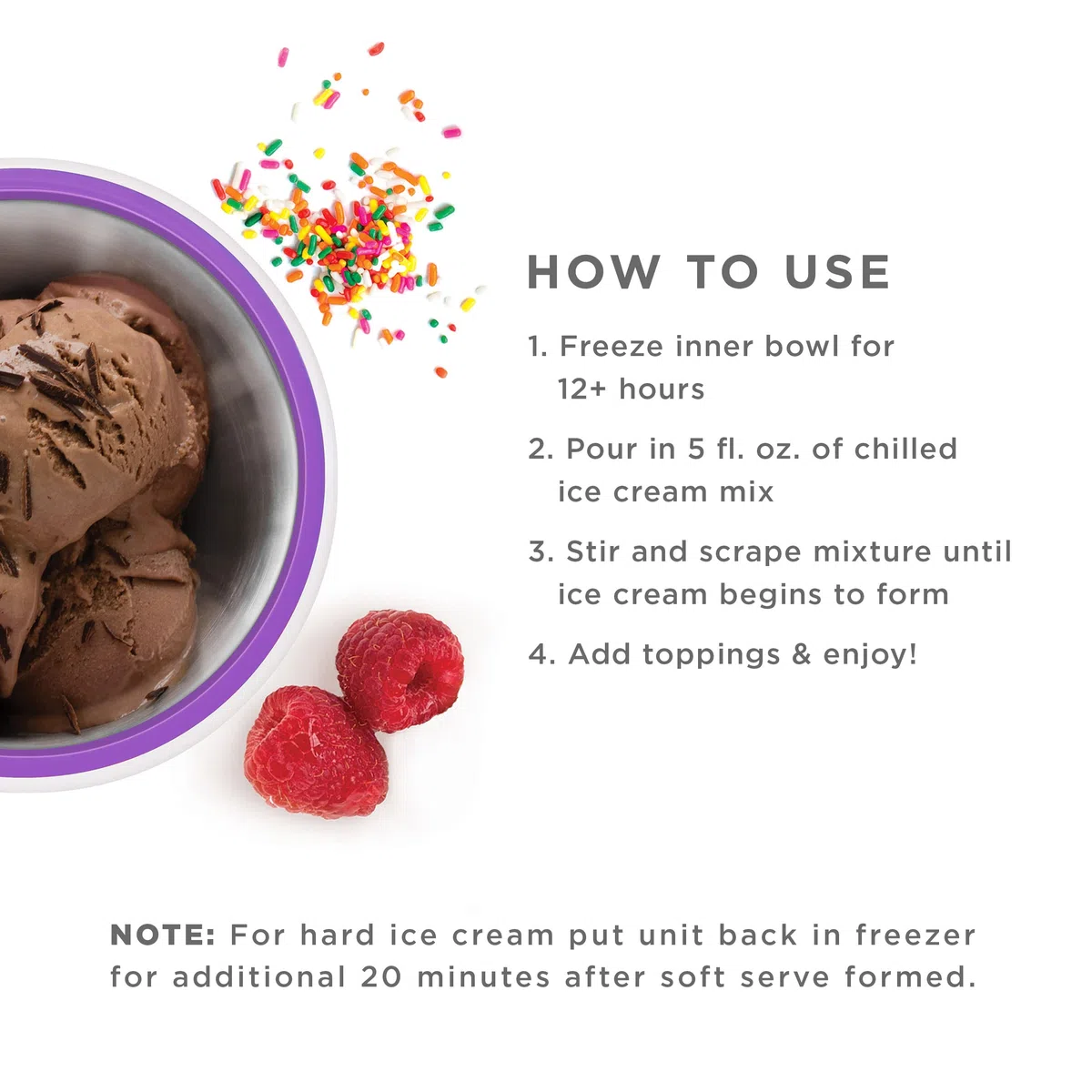 Zoku - ICE CREAM MAKER per Gelati e Sorbetti - VIOLA