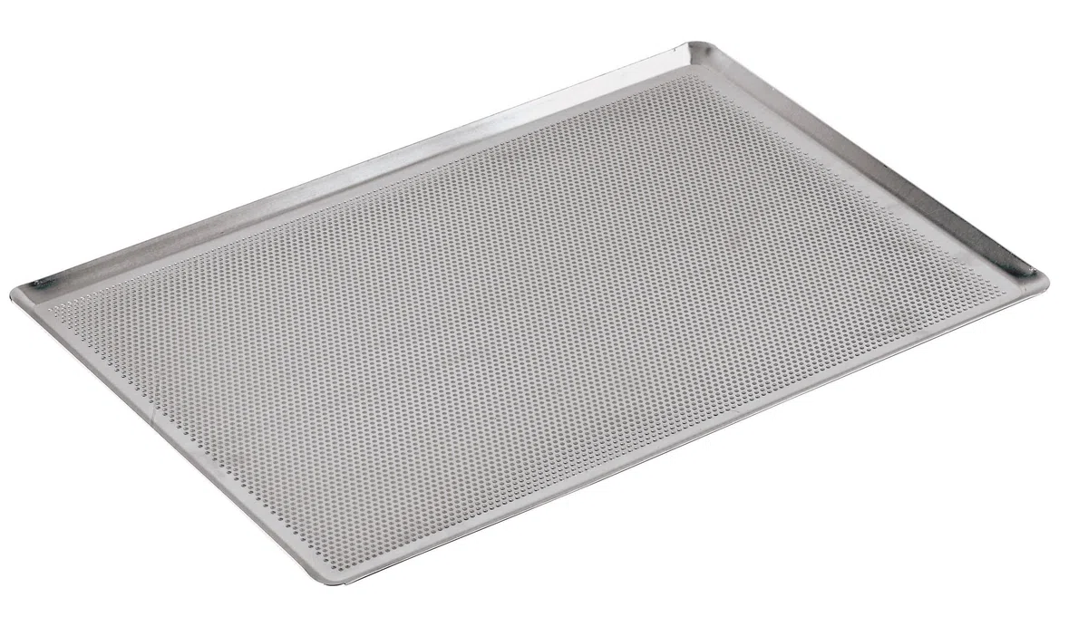 Demarle 41756-30 Teglia Fondo Forato Bordi 45 Gradi, Alluminio