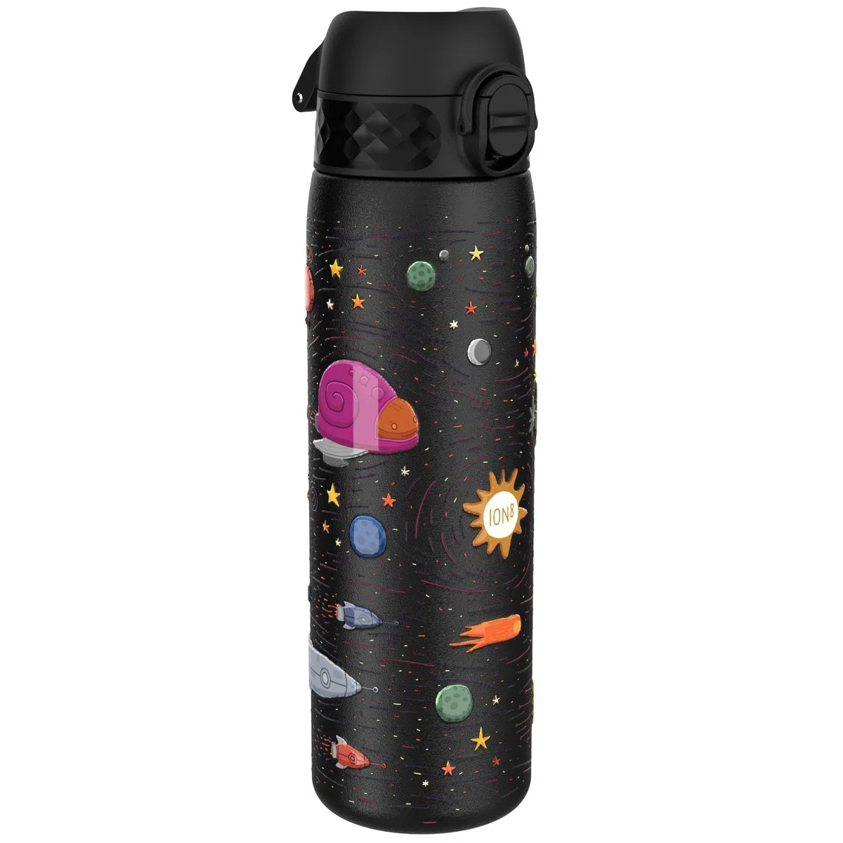 Ion8 Borraccia Termica in Acciaio Isolato, 500ml, a Prova di Perdite, Facile da Aprire, Serratura Sicura, Lavabile in Lavastoviglie, Maniglia per il Trasporto, Facile Pulizia, Durevole,Astronavi