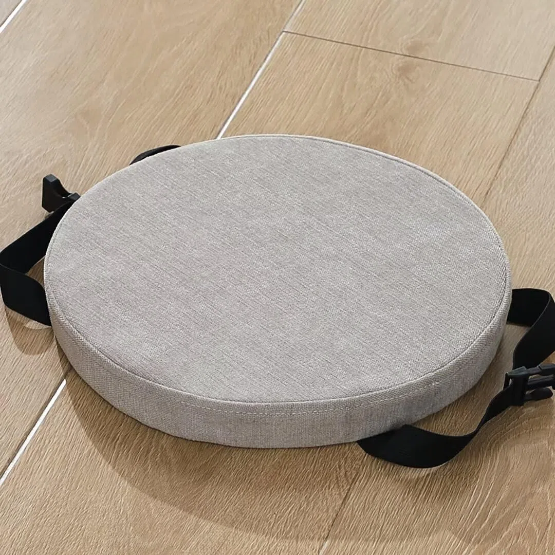 Cuscini Rotondi con Lacci per Sgabello, Cuscini Sgabelli 30x30 Rotondi Antiscivolo, Cuscini per Seggiole Sfoderabili Lavabile Cuscini per Seggiolino da Cucina Tondi Imbottiti Antiscivolo