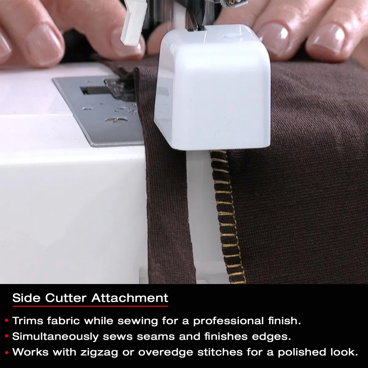SINGER Side Cutter Attachment Presser Foot for Low-Shank Sewing Machines by Singer Sewing Co.