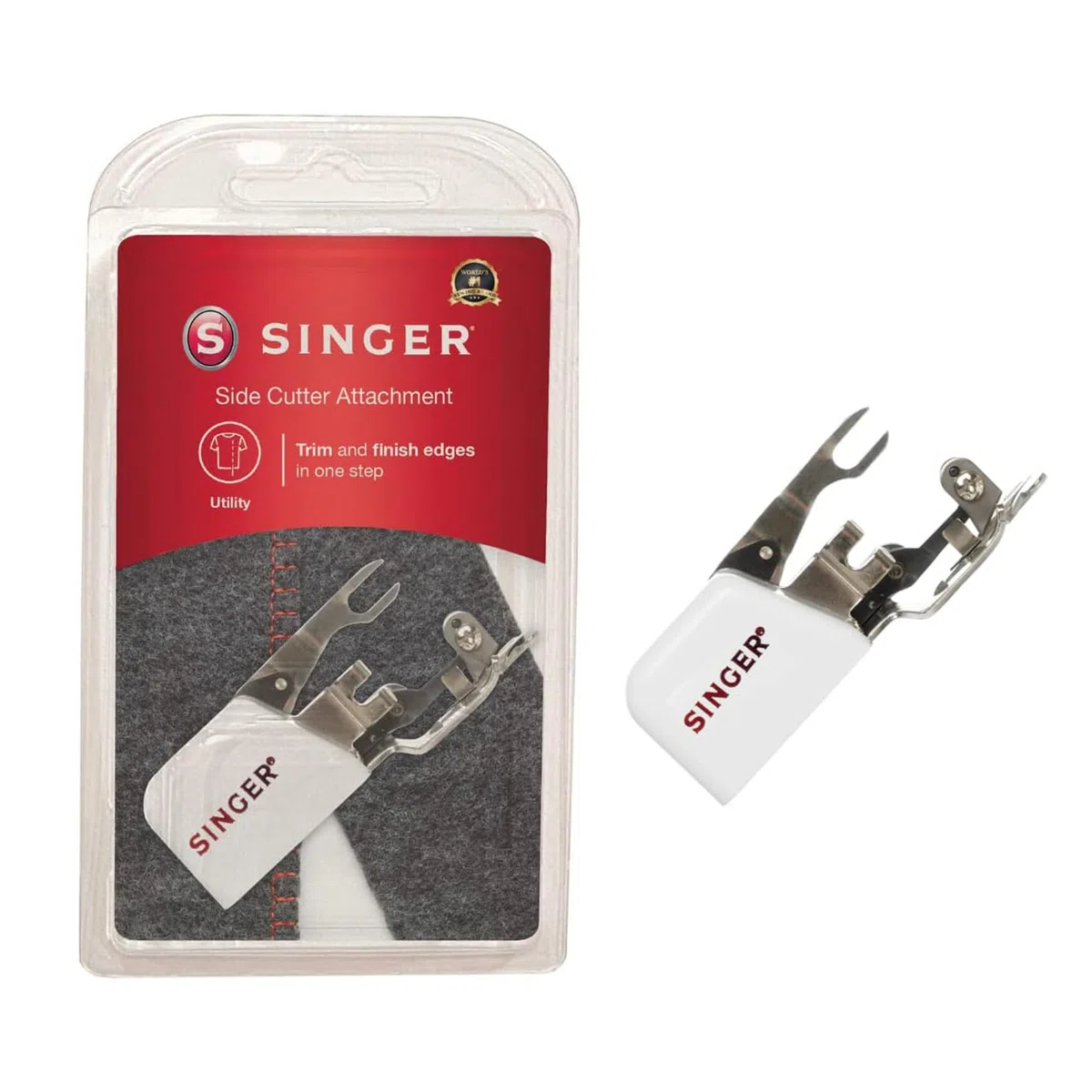 SINGER Side Cutter Attachment Presser Foot for Low-Shank Sewing Machines by Singer Sewing Co.