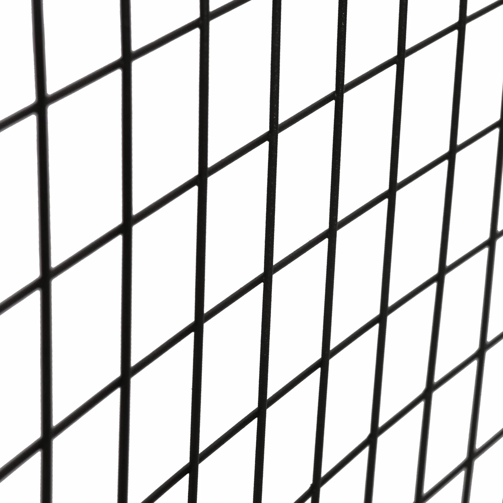 [en.casa] Grigila da Parete 75 x 55 cm Rete Portafoto Bacheca per Appunti Pannello a Rete in Metallo - Nero