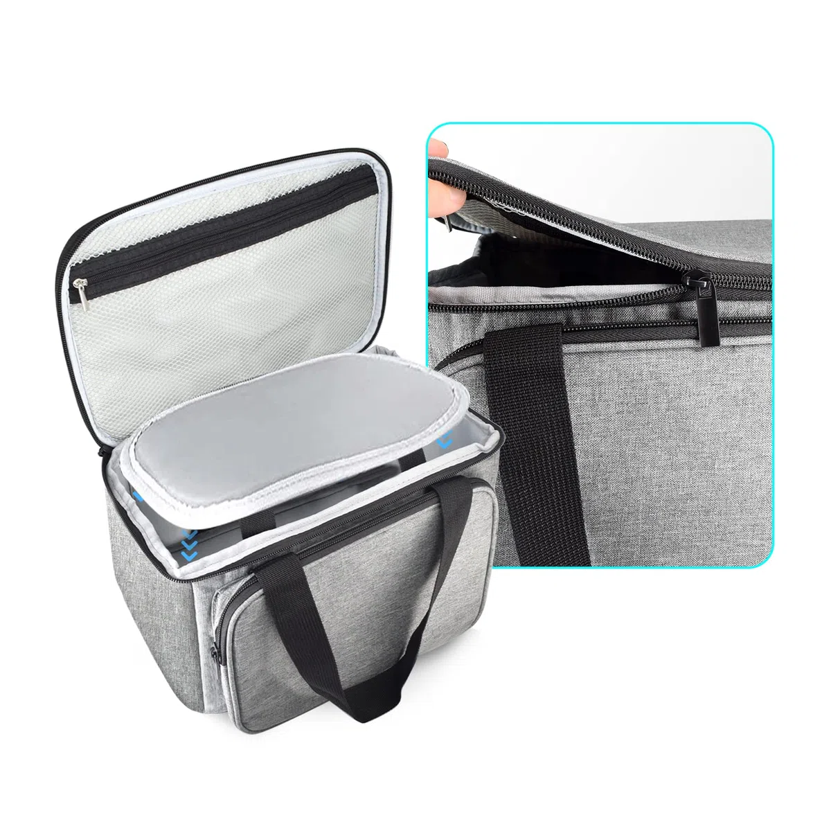 JOYSOG Custodia da trasporto per macchina da stampa Cricut, borsa da viaggio portatile da viaggio (grigia)