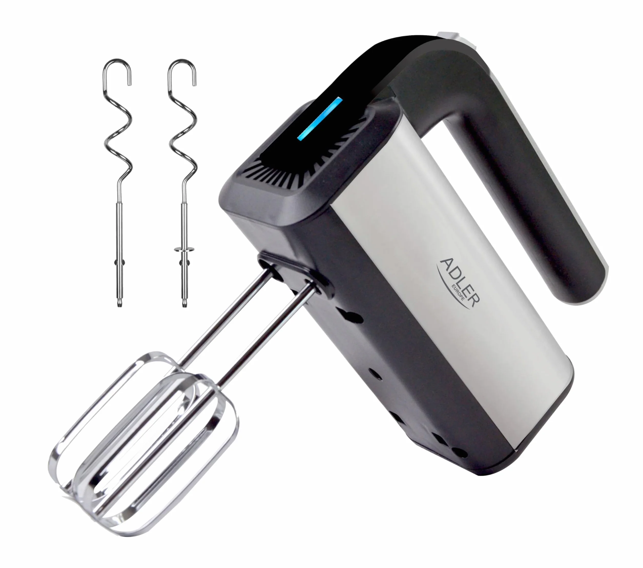 Mixer Manuale Mescolatore In Acciaio Inox 5 Velocità 800W Adler AD 4225