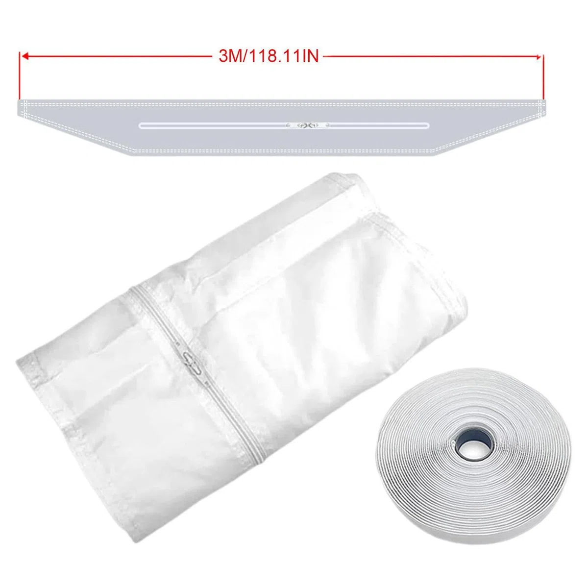 Kit portatile per finestra AC | Parti di ventilazione di scarico compatte | Kit di guarnizioni per finestre a battente mobile AC, per camera da , soggiorno, viaggio, appartamento, dormitorio
