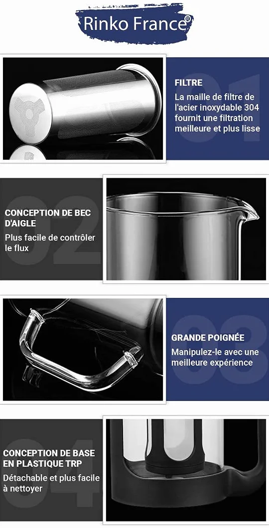 Confezione Caraffa d'acqua filtrante da 1,5 litri con un binchotan di bambù naturale Offert| carbone attivo 100% Bio Purificazione naturale dell'acqua Potabile del rubinetto