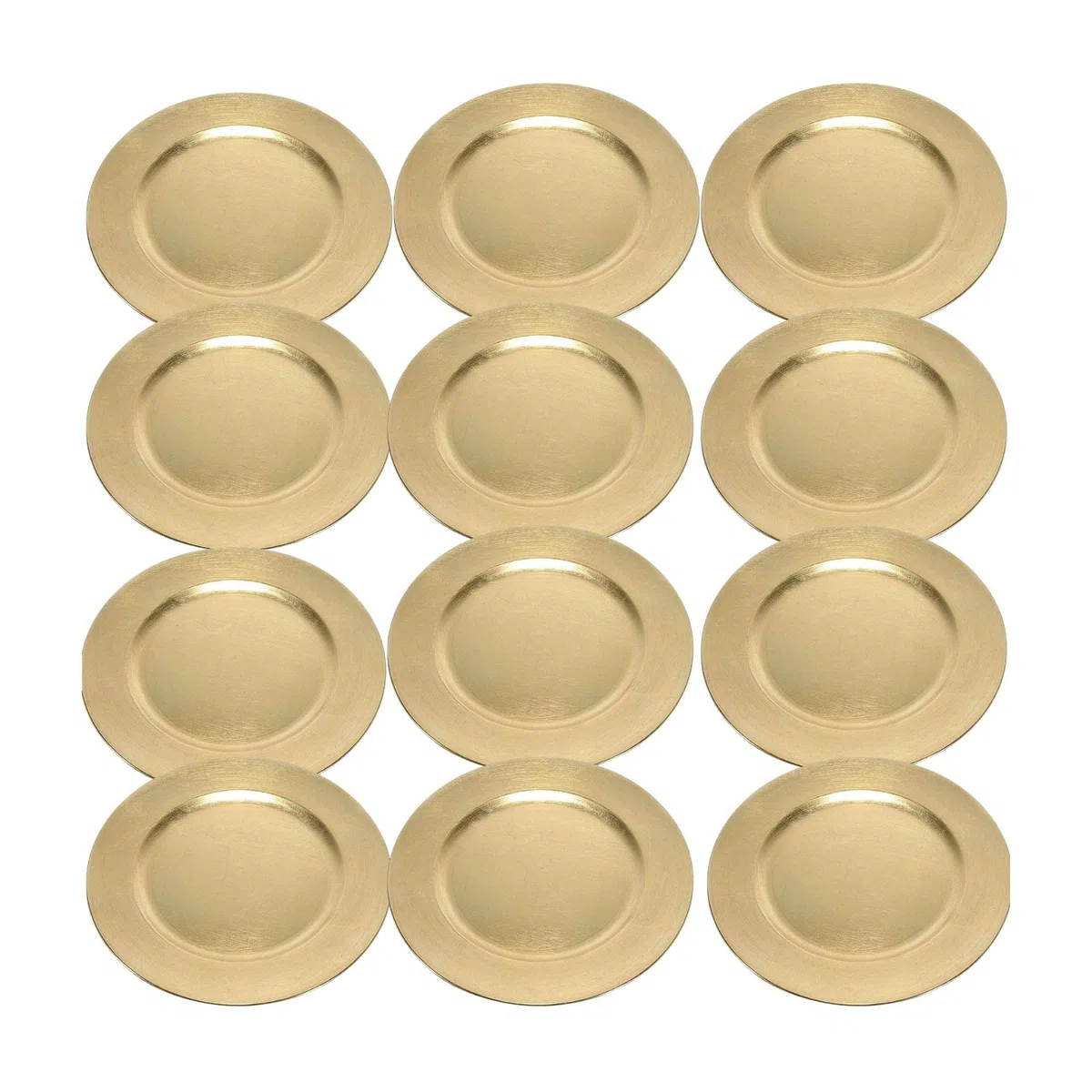 Set 12 Sottopiatti Decorativi Oro - Eleganza e Raffinatezza per la Tavola - Ø 33 cm